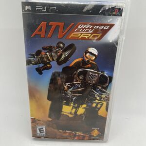 ATV OFFROAD FURY PRO (Sony PSP, 2006) Complete w/ Manual CIB Black Label